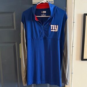 New York Giants Blue Quarter Zip